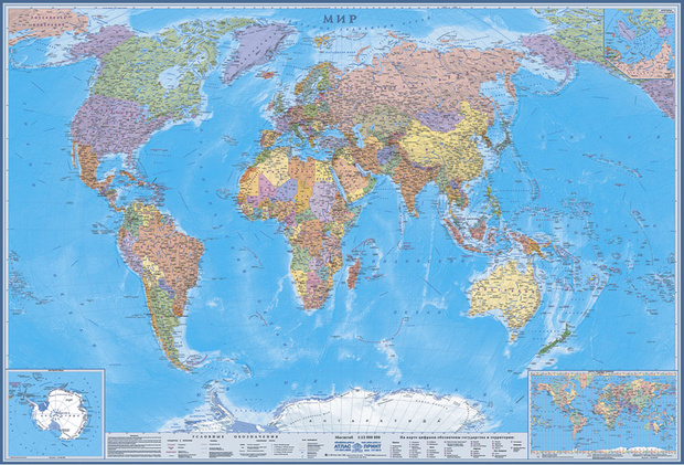 Карта мира необычная