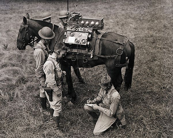 Радиолокационная лошадь на поле боя. 1940 г.