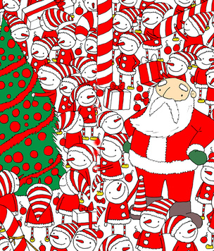 Новогодняя головоломка: найди колпак Деда Мороза на этой картинке, спаси праздник