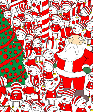 Новогодняя головоломка: найди колпак Деда Мороза на этой картинке, спаси праздник