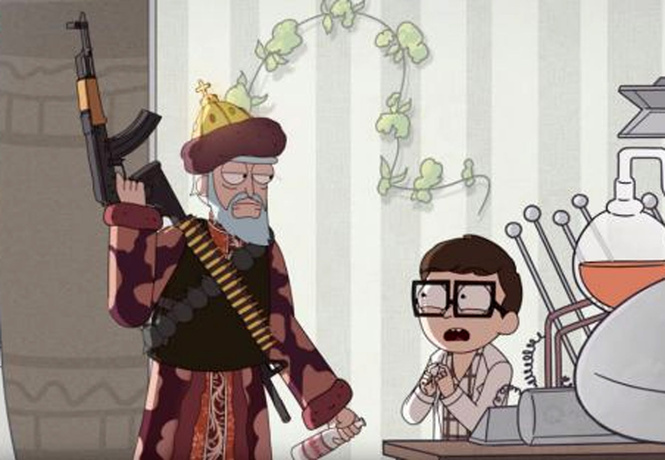 Адски смешной мэшап «Рика и Морти» и советской фантастики Адски смешной мэшап «Рика и Морти» и советской фантастики