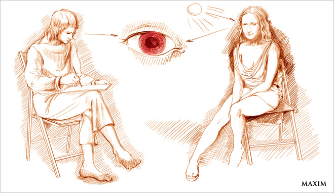 Объяснение эффекта красных глаз