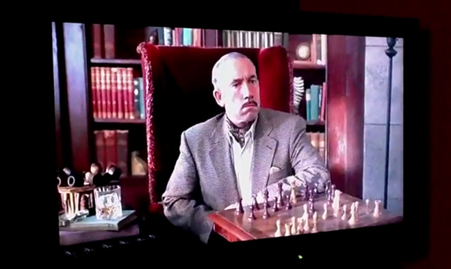 Эйс Вентура, сцена с шахматами