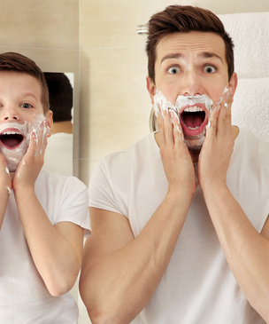 Пена для бритья может отнять у тебя радость отцовства!