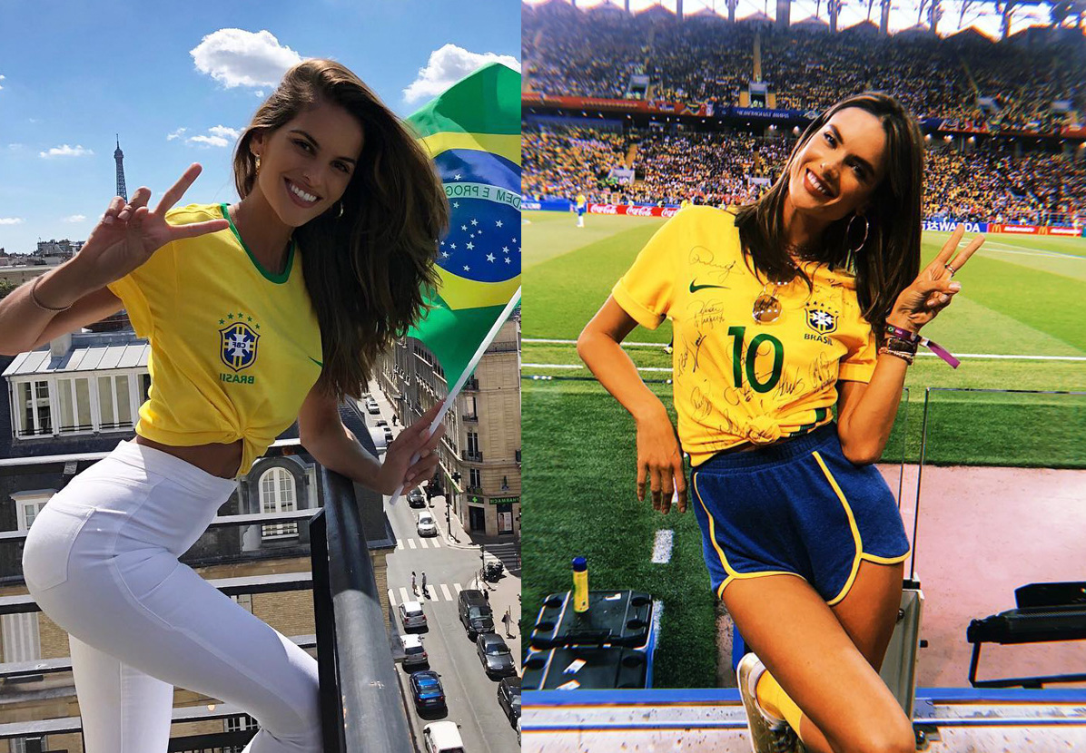 Бразильская модель 4 буквы. Алессандра Амбросио на ЧМ 2018. Бразилия Izabel Goulart Football. Болельщицы Бразилии горячие.