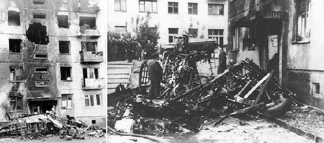 42 года со дня тарана самолетом дома в Новосибирске 42 года со дня тарана самолетом дома в Новосибирске