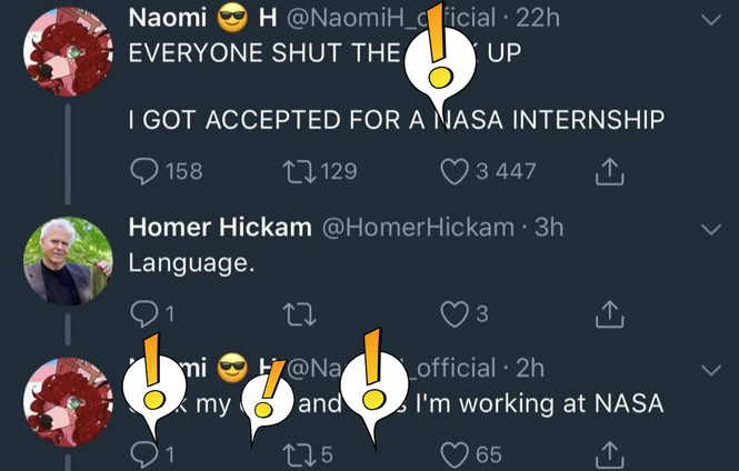 Американка получила стажировку в NASA, но быстро ее лишилась. А не надо было писать нецензурные твиты! Американка получила стажировку в NASA, но быстро ее лишилась. А не надо было писать нецензурные твиты!