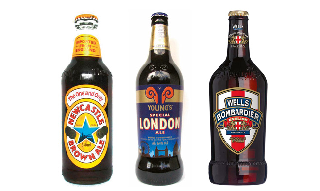 Newcastle Brown Ale, Bombardier, Young’s Special London Ale