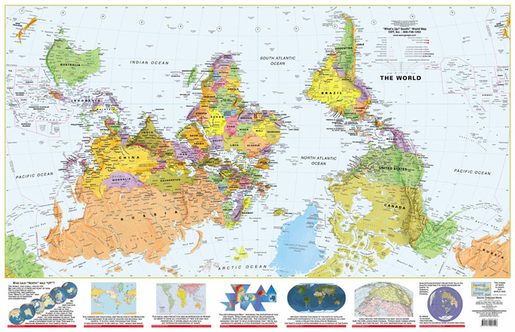 Как выглядят карты мира в учебниках других стран