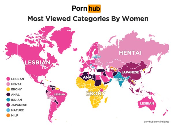 Какое порно нравится женщинам: исследование Pornhub