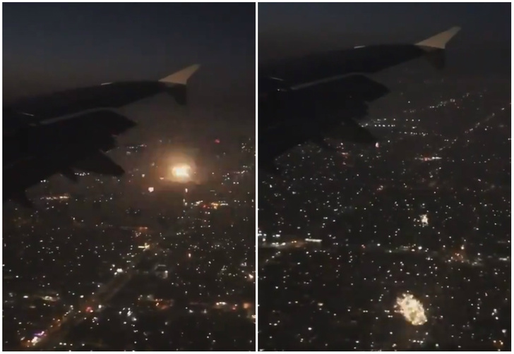 Твит дня: вид на тысячи фейерверков из иллюминатора самолета (видео)