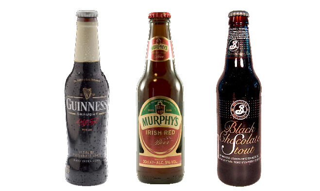 Guinness, Murphy’s, Brooklyn Dry Stout