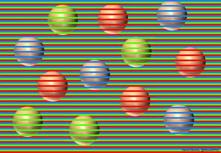 Новейшая оптическая иллюзия с «разноцветными» кругами