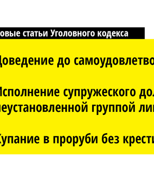 14 самых новых статей Уголовного кодекса