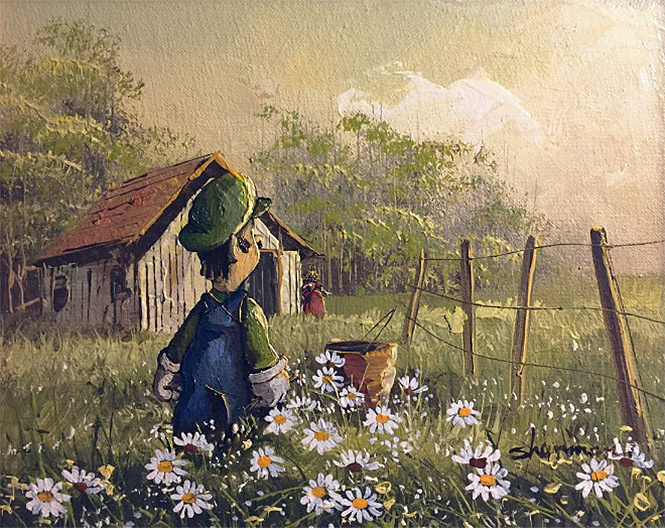 Художник скупает никому не нужные полотна и делает их веселыми! Художник скупает никому не нужные полотна и делает их веселыми!