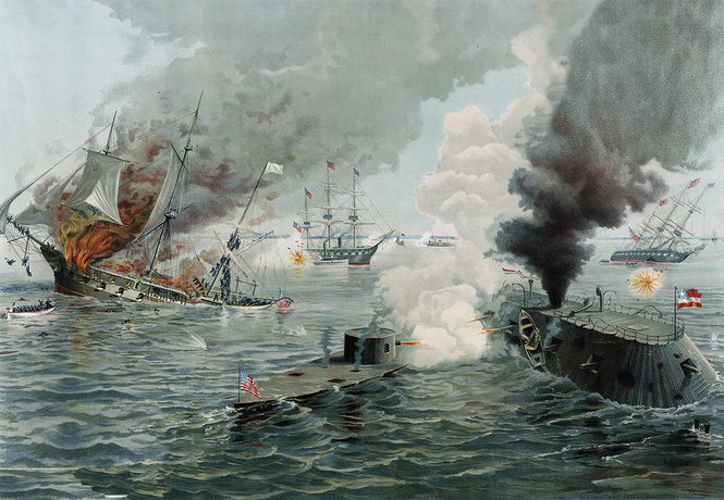 Бодалась шляпа с сараем: история первого в мире морского боя между броненосцами Бодалась шляпа с сараем: история первого в мире морского боя между броненосцами